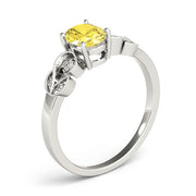 Graceful Fashion Ring Oval Diamond Engagement Ring in 10K/14K gold and platinum with certified lab-grown or natural diamonds