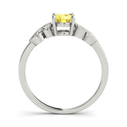 Graceful Fashion Ring Oval Diamond Engagement Ring in 10K/14K gold and platinum with certified lab-grown or natural diamonds