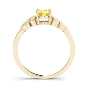 Graceful Fashion Ring Oval Diamond Engagement Ring in 10K/14K gold and platinum with certified lab-grown or natural diamonds