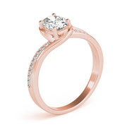 Dazzling Fashion Ring Oval Diamond Engagement Ring in 10K/14K gold and platinum with certified lab-grown or natural diamonds