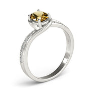 Dazzling Fashion Ring Oval Diamond Engagement Ring in 10K/14K gold and platinum with certified lab-grown or natural diamonds