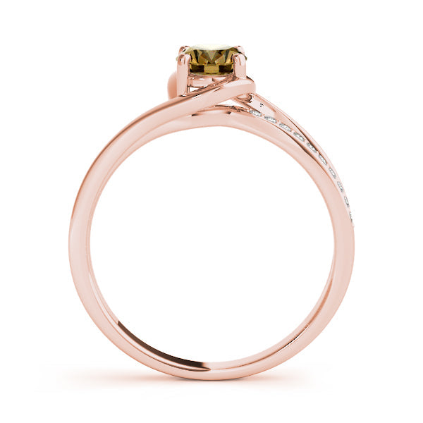 Dazzling Fashion Ring Oval Diamond Engagement Ring in 10K/14K gold and platinum with certified lab-grown or natural diamonds