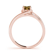 Dazzling Fashion Ring Oval Diamond Engagement Ring in 10K/14K gold and platinum with certified lab-grown or natural diamonds