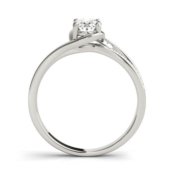 Dazzling Fashion Ring Oval Diamond Engagement Ring in 10K/14K gold and platinum with certified lab-grown or natural diamonds