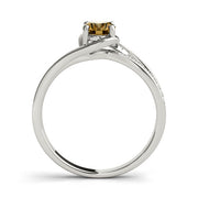 Dazzling Fashion Ring Oval Diamond Engagement Ring in 10K/14K gold and platinum with certified lab-grown or natural diamonds