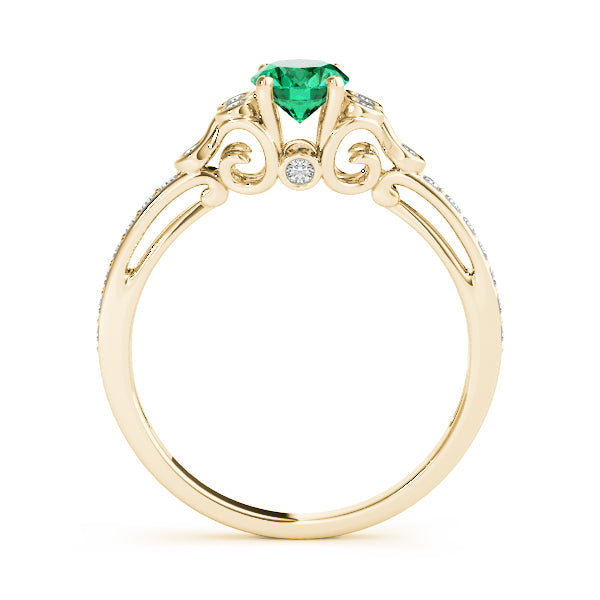 Enchanted Fashion Ring Oval Diamond Engagement Ring in 10K/14K gold and platinum with certified lab-grown or natural diamonds