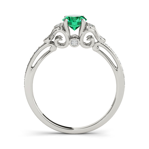Enchanted Fashion Ring Oval Diamond Engagement Ring in 10K/14K gold and platinum with certified lab-grown or natural diamonds
