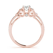 Enchanted Fashion Ring Oval Diamond Engagement Ring in 10K/14K gold and platinum with certified lab-grown or natural diamonds
