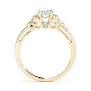 Enchanted Fashion Ring Oval Diamond Engagement Ring in 10K/14K gold and platinum with certified lab-grown or natural diamonds