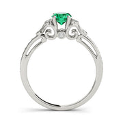 Enchanted Fashion Ring Oval Diamond Engagement Ring in 10K/14K gold and platinum with certified lab-grown or natural diamonds