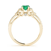 Enchanted Fashion Ring Oval Diamond Engagement Ring in 10K/14K gold and platinum with certified lab-grown or natural diamonds