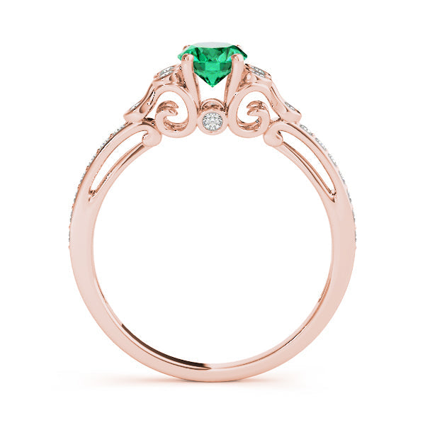Enchanted Fashion Ring Oval Diamond Engagement Ring in 10K/14K gold and platinum with certified lab-grown or natural diamonds