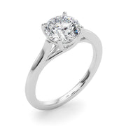 Exquisite Solitaire Engagement Ring Round Diamond Engagement Ring in 10K/14K gold and platinum with certified lab-grown or natural diamonds