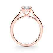 Exquisite Solitaire Engagement Ring Round Diamond Engagement Ring in 10K/14K gold and platinum with certified lab-grown or natural diamonds