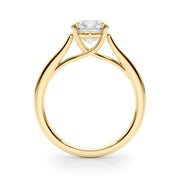 Exquisite Solitaire Engagement Ring Round Diamond Engagement Ring in 10K/14K gold and platinum with certified lab-grown or natural diamonds