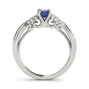 Devoted Fashion Rings Cut Emerald Diamond Engagement Ring in 10K/14K gold and platinum with certified lab-grown or natural diamonds