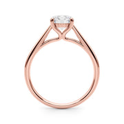 Classic 4 Prong Solitaire Round Diamond Engagement Ring in 10K/14K gold and platinum with certified lab-grown or natural diamonds