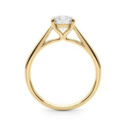 Classic 4 Prong Solitaire Round Diamond Engagement Ring in 10K/14K gold and platinum with certified lab-grown or natural diamonds