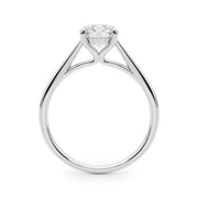 Classic 4 Prong Solitaire Round Diamond Engagement Ring in 10K/14K gold and platinum with certified lab-grown or natural diamonds