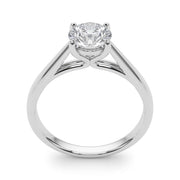 Classic 4 Prong Solitaire Round Diamond Engagement Ring in 10K/14K gold and platinum with certified lab-grown or natural diamonds