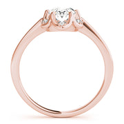 Vintage-Inspired Fashion Rings Oval Diamond Engagement Ring in 10K/14K gold and platinum with certified lab-grown or natural diamonds