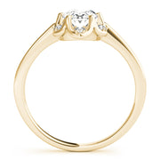 Vintage-Inspired Fashion Rings Oval Diamond Engagement Ring in 10K/14K gold and platinum with certified lab-grown or natural diamonds
