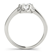 Vintage-Inspired Fashion Rings Oval Diamond Engagement Ring in 10K/14K gold and platinum with certified lab-grown or natural diamonds