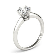 Heirloom 6 Prong Solitaire Round Diamond Engagement Ring in 10K/14K gold and platinum with certified lab-grown or natural diamonds