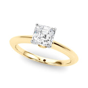 Heirloom 6 Prong Solitaire Round Diamond Engagement Ring in 10K/14K gold and platinum with certified lab-grown or natural diamonds