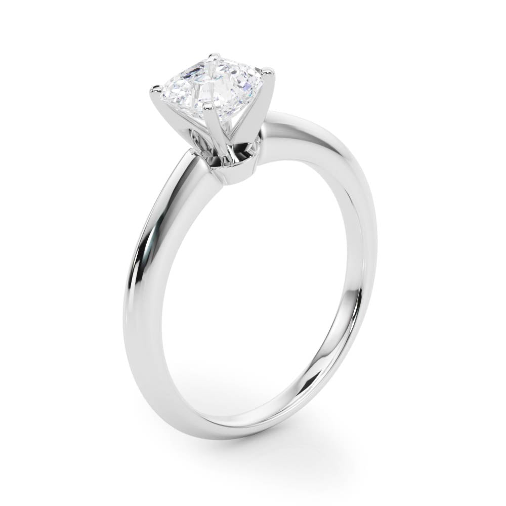 Heirloom 6 Prong Solitaire Round Diamond Engagement Ring in 10K/14K gold and platinum with certified lab-grown or natural diamonds