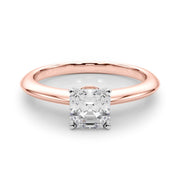 Heirloom 6 Prong Solitaire Round Diamond Engagement Ring in 10K/14K gold and platinum with certified lab-grown or natural diamonds