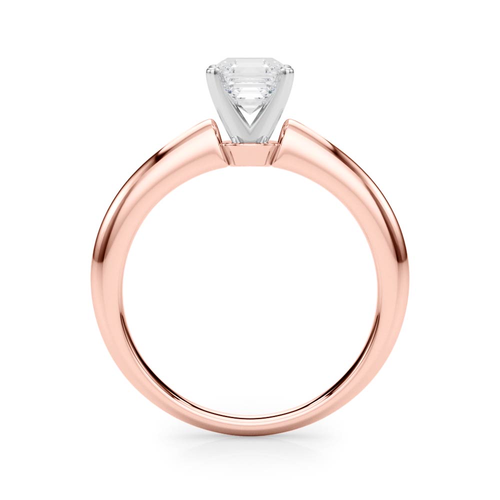 Heirloom 6 Prong Solitaire Round Diamond Engagement Ring in 10K/14K gold and platinum with certified lab-grown or natural diamonds