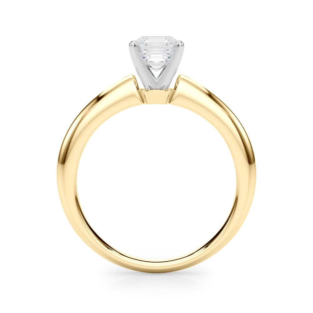 Heirloom 6 Prong Solitaire Round Diamond Engagement Ring in 10K/14K gold and platinum with certified lab-grown or natural diamonds