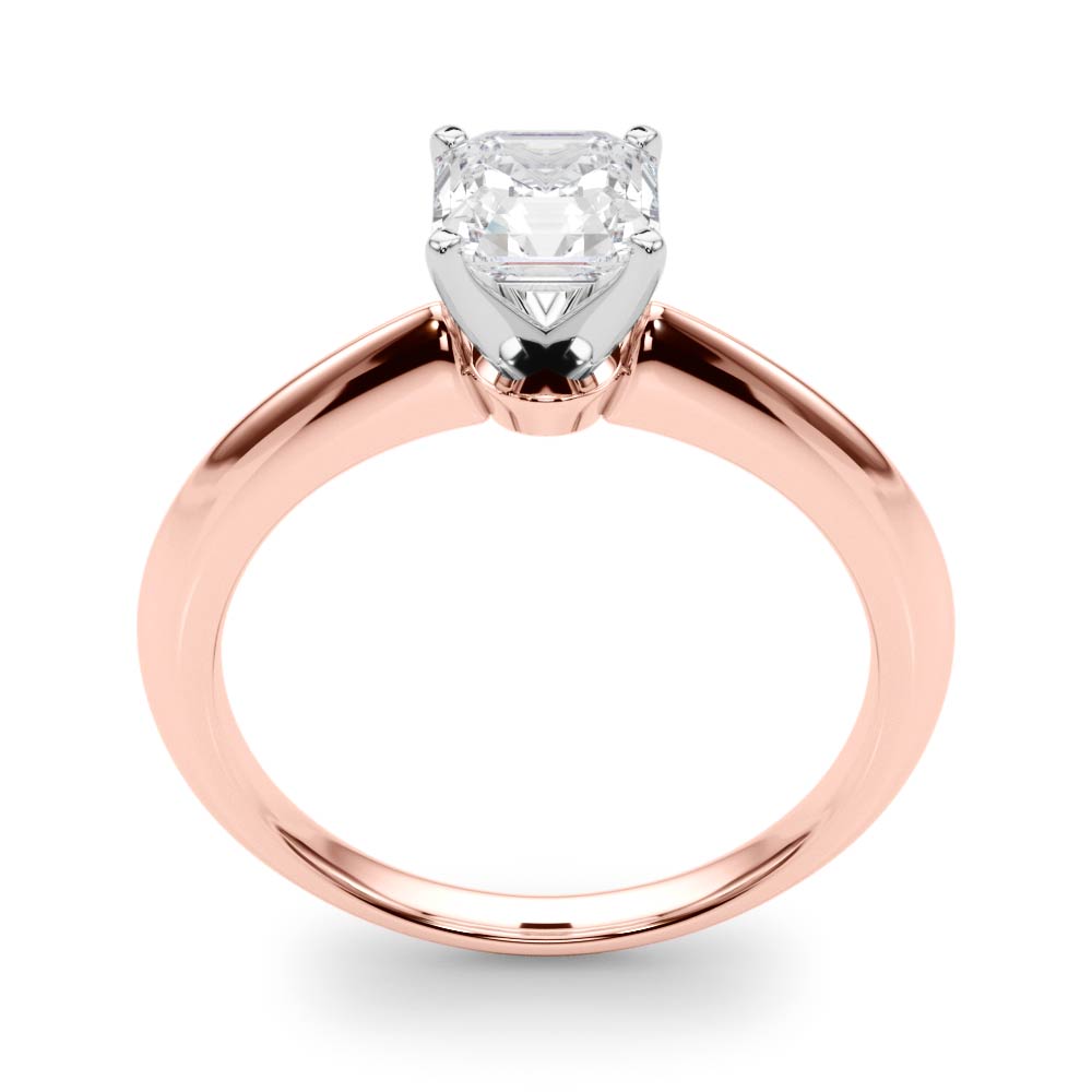 Heirloom 6 Prong Solitaire Round Diamond Engagement Ring in 10K/14K gold and platinum with certified lab-grown or natural diamonds