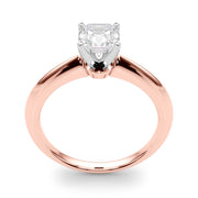 Heirloom 6 Prong Solitaire Round Diamond Engagement Ring in 10K/14K gold and platinum with certified lab-grown or natural diamonds