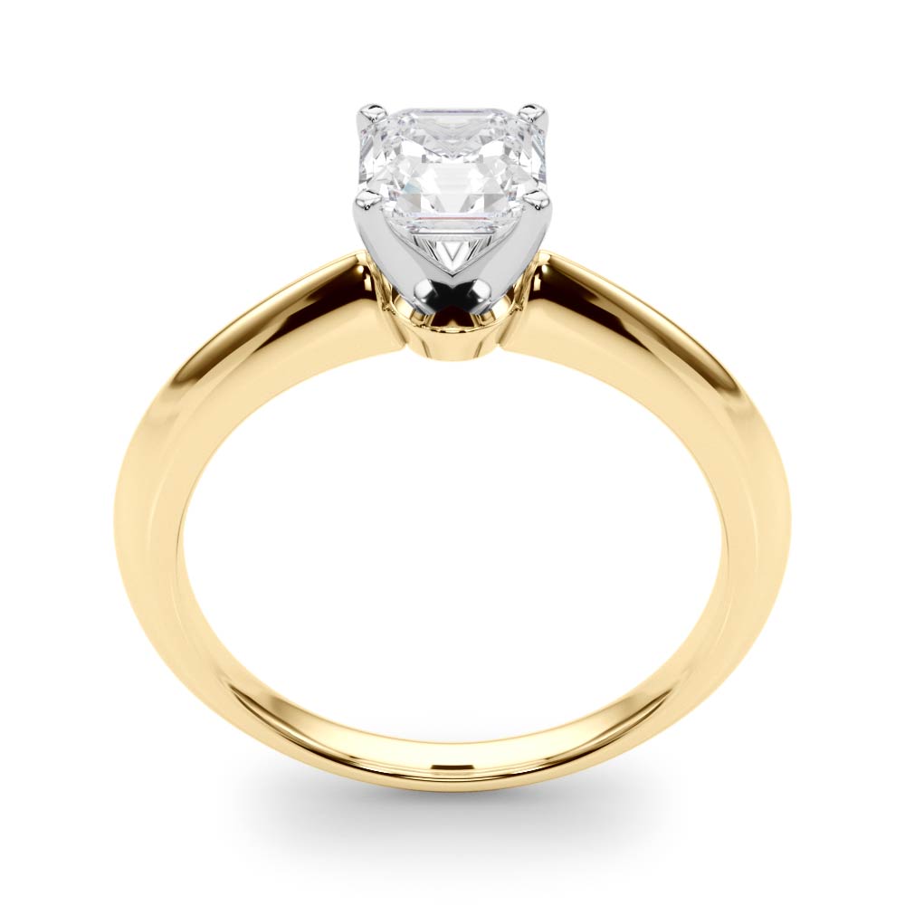 Heirloom 6 Prong Solitaire Round Diamond Engagement Ring in 10K/14K gold and platinum with certified lab-grown or natural diamonds