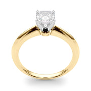Heirloom 6 Prong Solitaire Round Diamond Engagement Ring in 10K/14K gold and platinum with certified lab-grown or natural diamonds