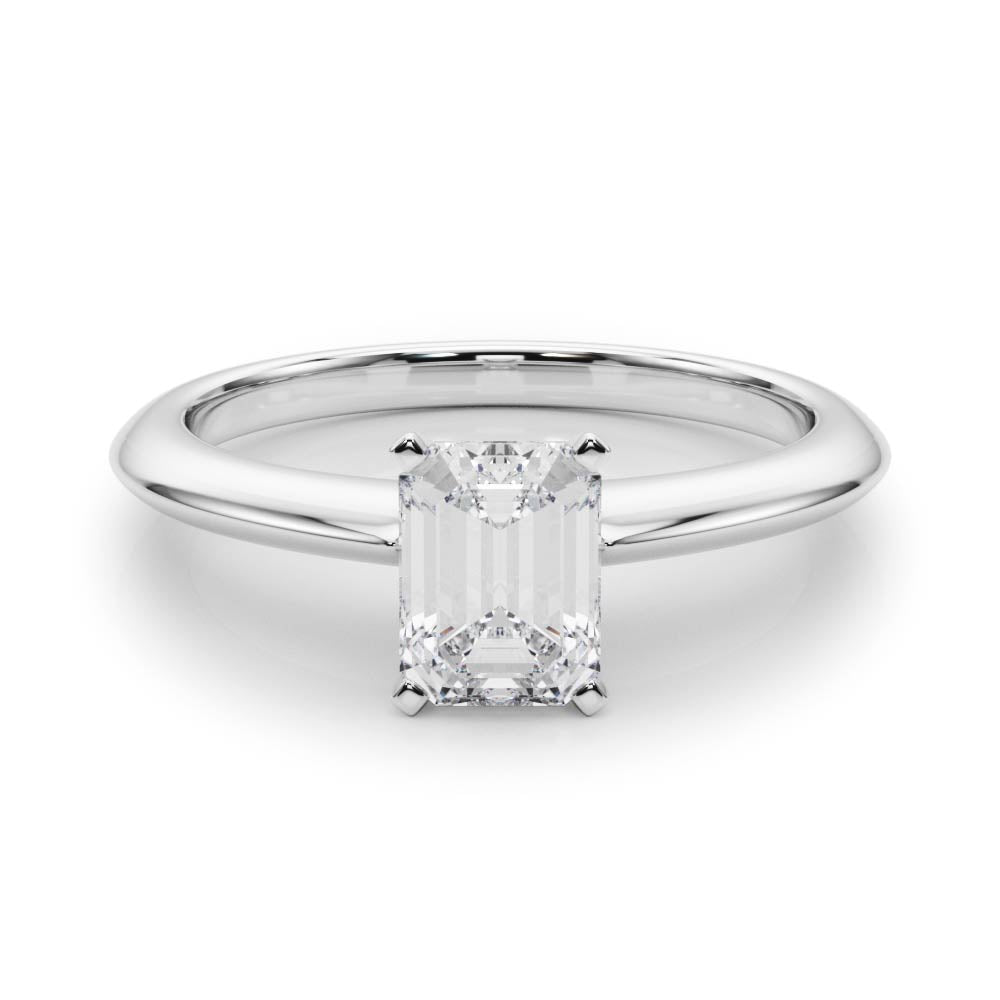 Heirloom 6 Prong Solitaire Round Diamond Engagement Ring in 10K/14K gold and platinum with certified lab-grown or natural diamonds