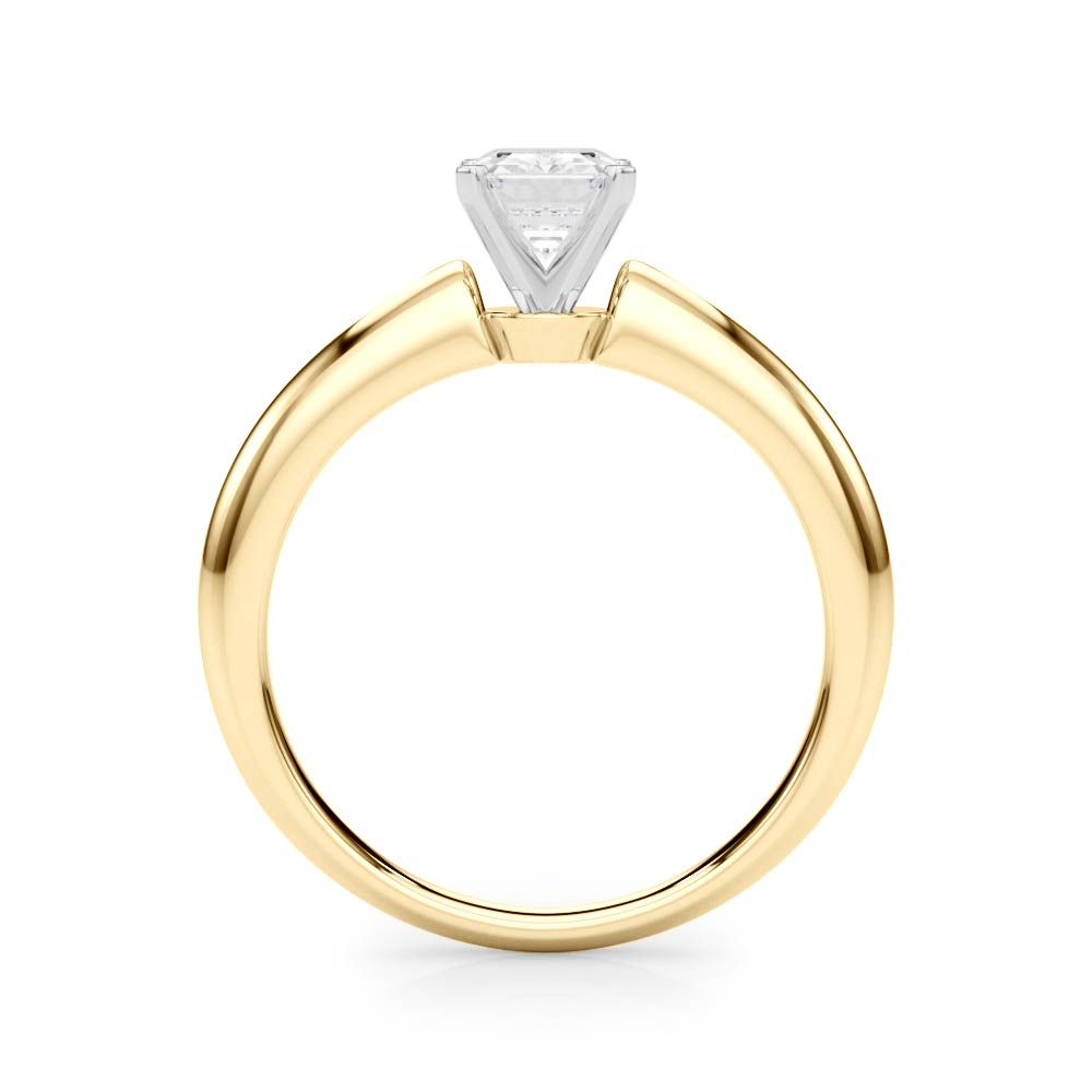 Heirloom 6 Prong Solitaire Round Diamond Engagement Ring in 10K/14K gold and platinum with certified lab-grown or natural diamonds