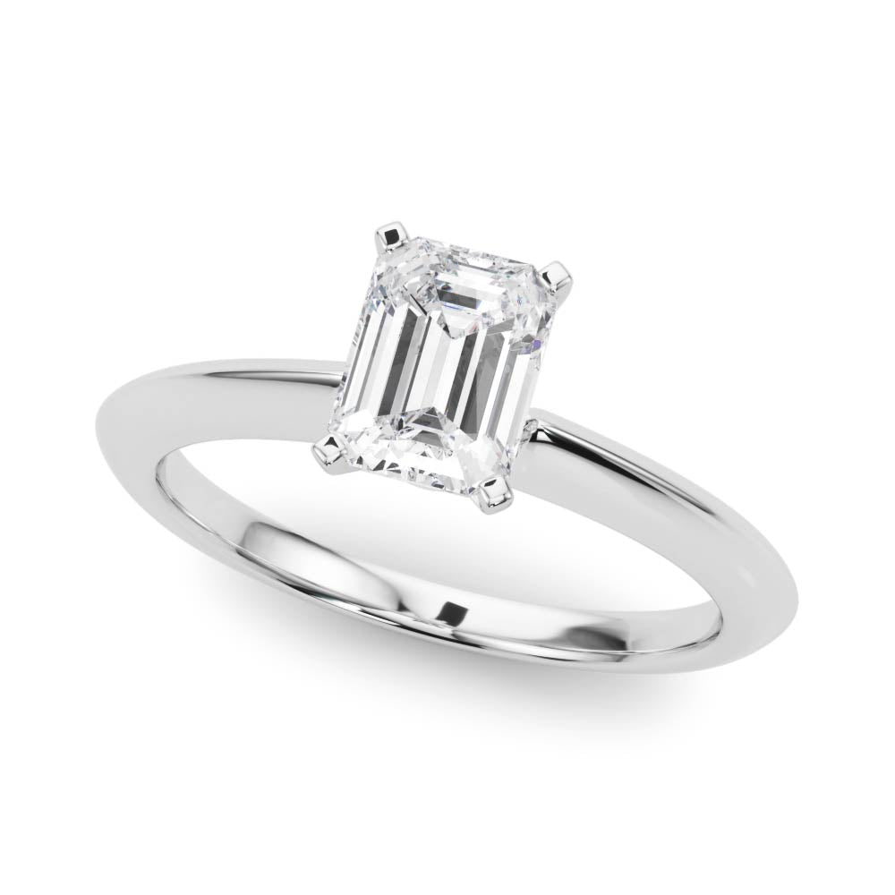 Heirloom 6 Prong Solitaire Round Diamond Engagement Ring in 10K/14K gold and platinum with certified lab-grown or natural diamonds