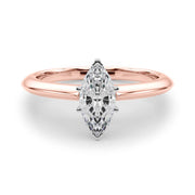 Heirloom 6 Prong Solitaire Round Diamond Engagement Ring in 10K/14K gold and platinum with certified lab-grown or natural diamonds
