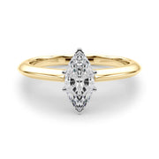 Heirloom 6 Prong Solitaire Round Diamond Engagement Ring in 10K/14K gold and platinum with certified lab-grown or natural diamonds