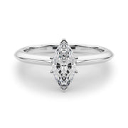 Heirloom 6 Prong Solitaire Round Diamond Engagement Ring in 10K/14K gold and platinum with certified lab-grown or natural diamonds