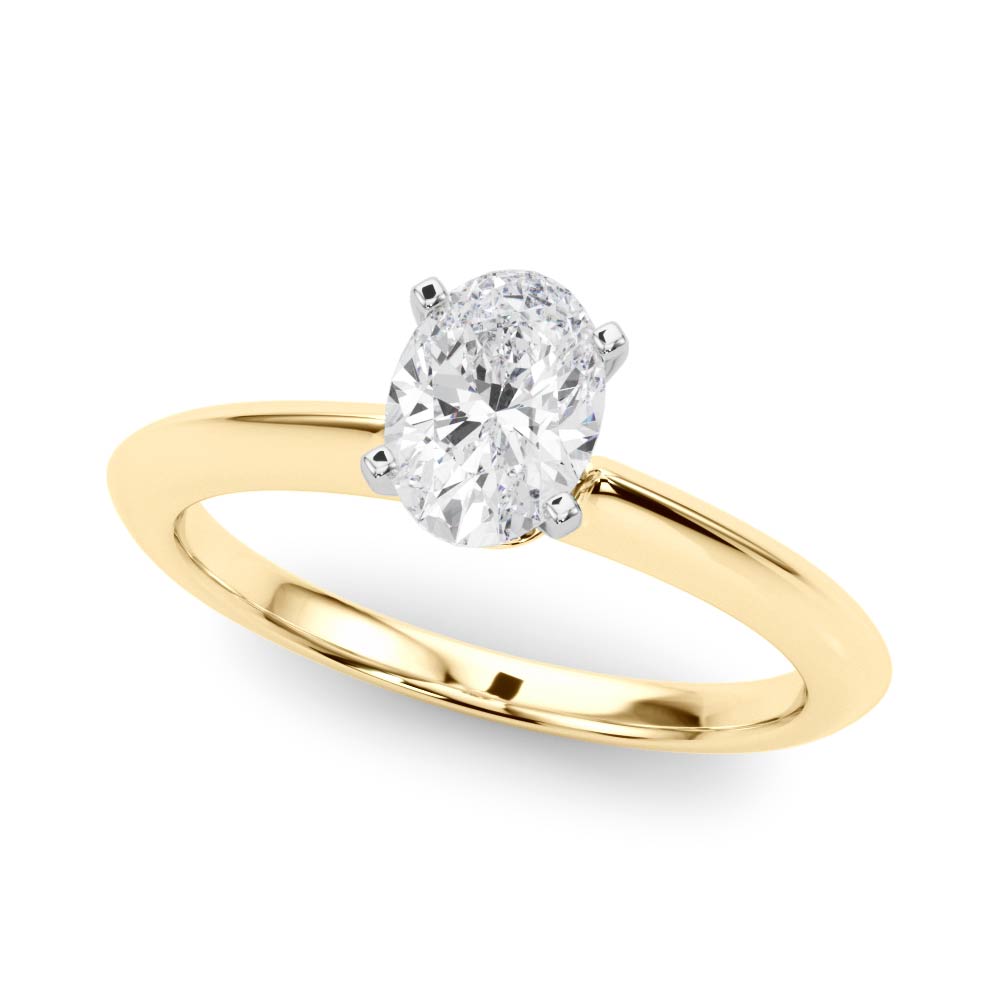 Heirloom 6 Prong Solitaire Round Diamond Engagement Ring in 10K/14K gold and platinum with certified lab-grown or natural diamonds