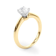 Heirloom 6 Prong Solitaire Round Diamond Engagement Ring in 10K/14K gold and platinum with certified lab-grown or natural diamonds