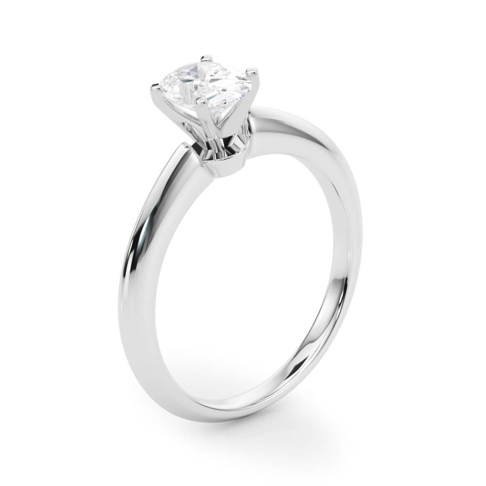 Heirloom 6 Prong Solitaire Round Diamond Engagement Ring in 10K/14K gold and platinum with certified lab-grown or natural diamonds