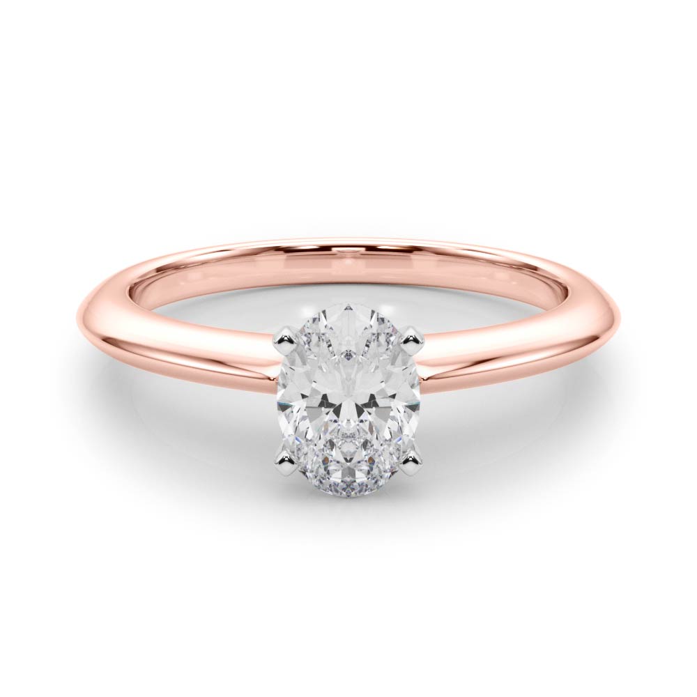 Heirloom 6 Prong Solitaire Round Diamond Engagement Ring in 10K/14K gold and platinum with certified lab-grown or natural diamonds