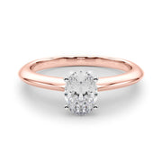Heirloom 6 Prong Solitaire Round Diamond Engagement Ring in 10K/14K gold and platinum with certified lab-grown or natural diamonds
