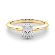 Heirloom 6 Prong Solitaire Round Diamond Engagement Ring in 10K/14K gold and platinum with certified lab-grown or natural diamonds