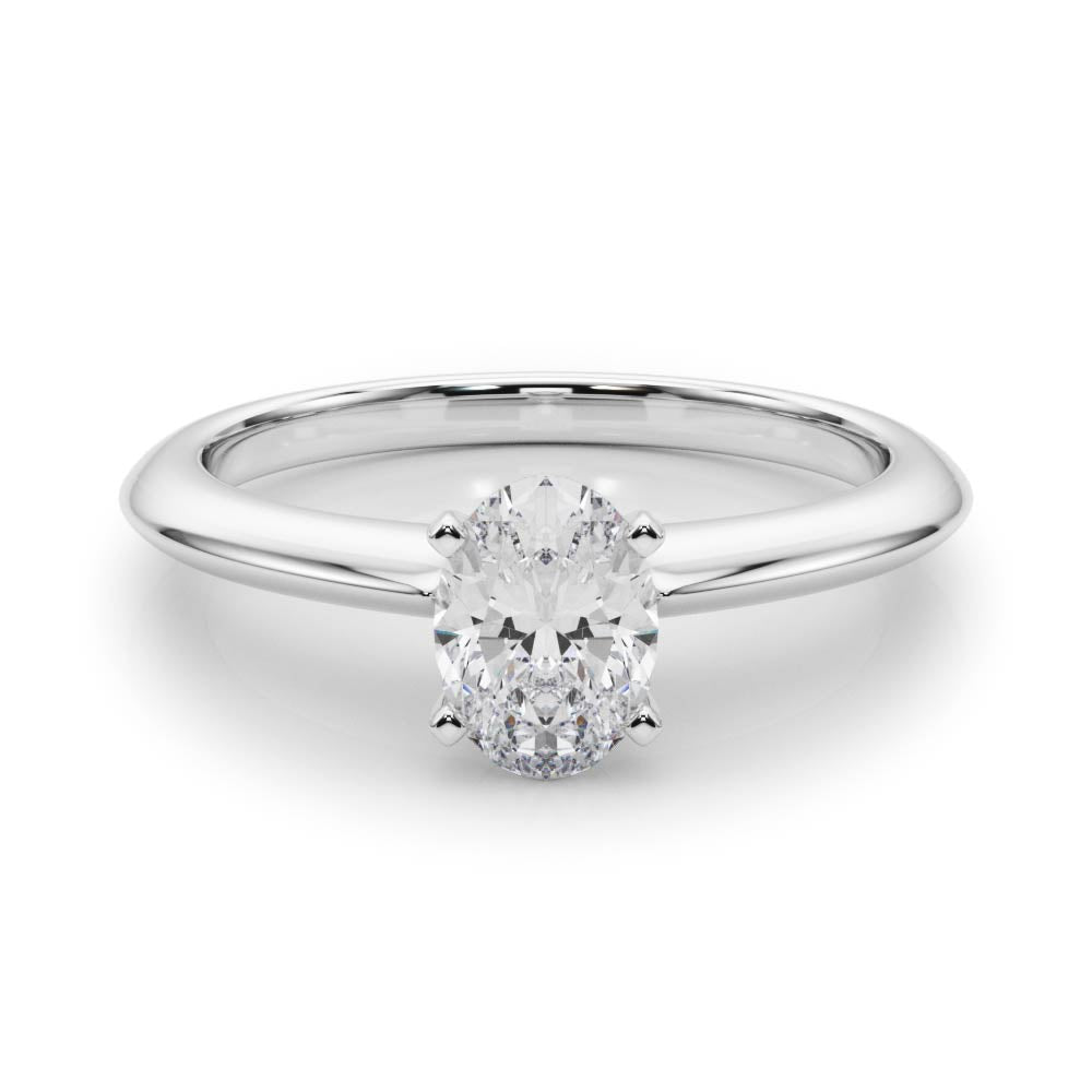 Heirloom 6 Prong Solitaire Round Diamond Engagement Ring in 10K/14K gold and platinum with certified lab-grown or natural diamonds